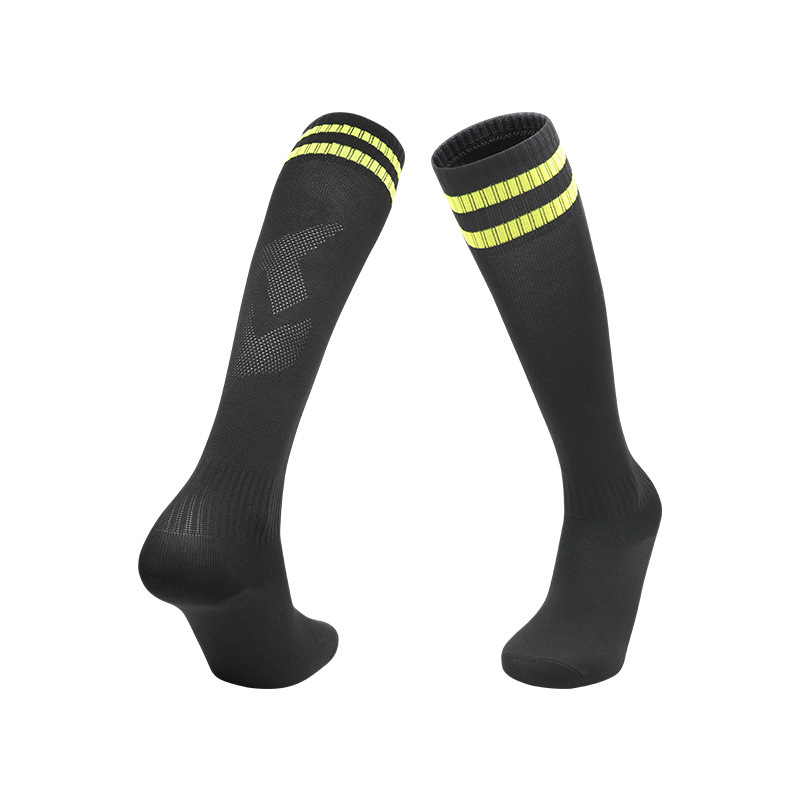 Picture of Autumn and Winter Two-Bar Soccer Socks, Breathable and Sweat-Absorbent, Long Striped Sports Socks, Thin High-Tube Professional Training Socks Wholesale