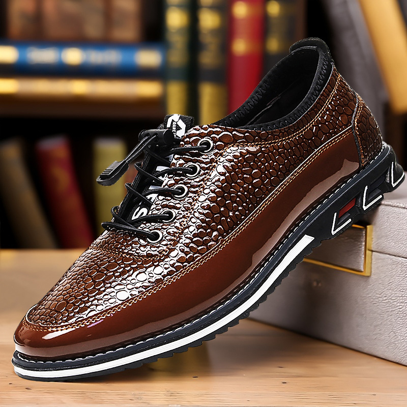 Amazon Cross-Border Foreign Trade Shoes Men's Shoes Summer Breathable Slip-On Casual Shoes Men's Loafers British Style Leather