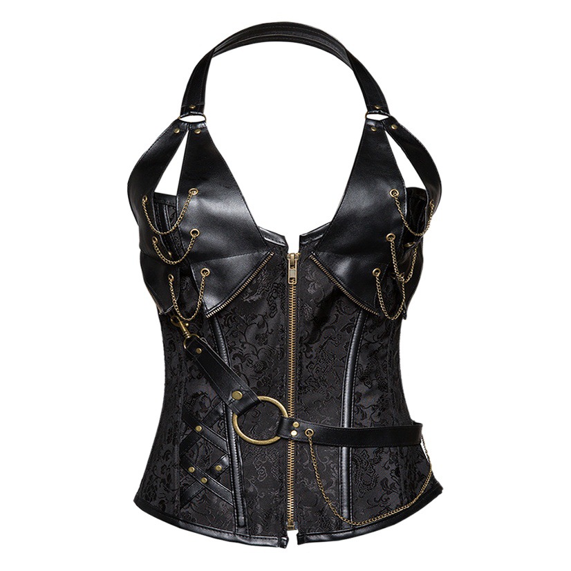 Amazon explosions neck shapewear steam punk corset chest gathered corset waist a generation of hair