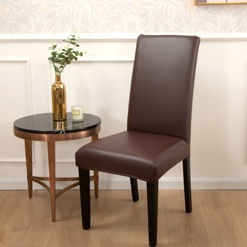 Picture of Cross-border New Solid Color Stretch Leather Seat Cover Amazon wish Dining Chair Office Waterproof and Dustproof Chair Cover