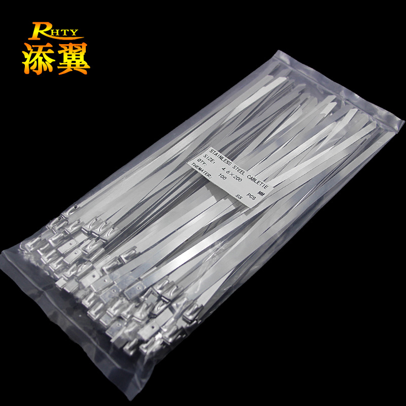 Picture of Stainless steel cable tie 201 304 material 100*4.6*300*7.9*200*500*400 marine metal cable tie