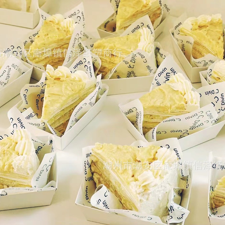 Net red cotton rolled packing box cake roll box mousse cut dessert box cut cake packaging box Swiss roll