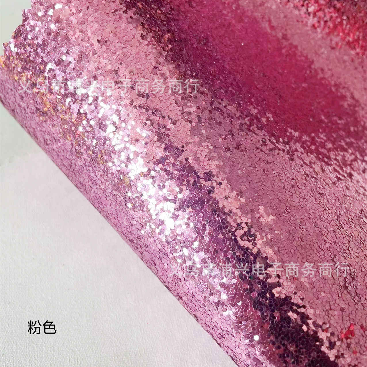 Picture of Pu Leather Glitter Coarse Powder Glitter Fabric Glitter Fabric Large and Small Hexagonal Pieces