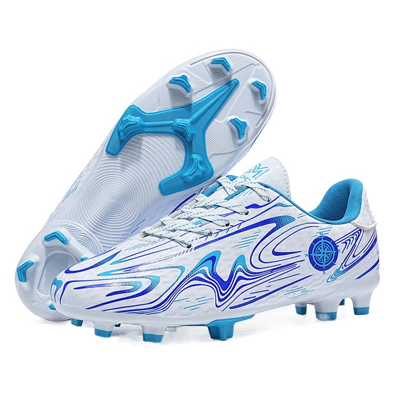 Flat Large Size Children's Spike Football Shoes Men's Outdoor Primary and Secondary School Students' Broken Nail Training Shoes Youth Sports Shoes