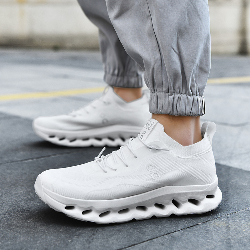 Angjia on Joint Ultra Light Outdoor Running Men's and Women's Fashionable and Comfortable Elastic Mesh Breathable sneaker