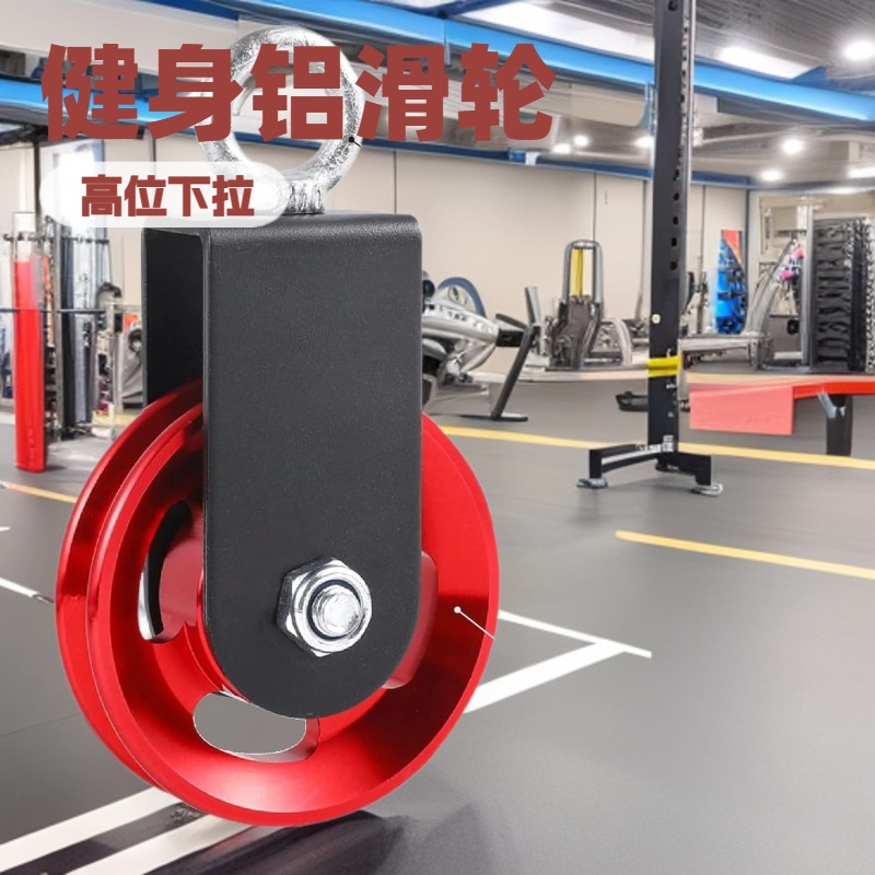 Fitness Equipment Aluminum Alloy Pulley Silent Rotating High Pull-Down Combination Pulley Bird of Paradise Rack Accessories