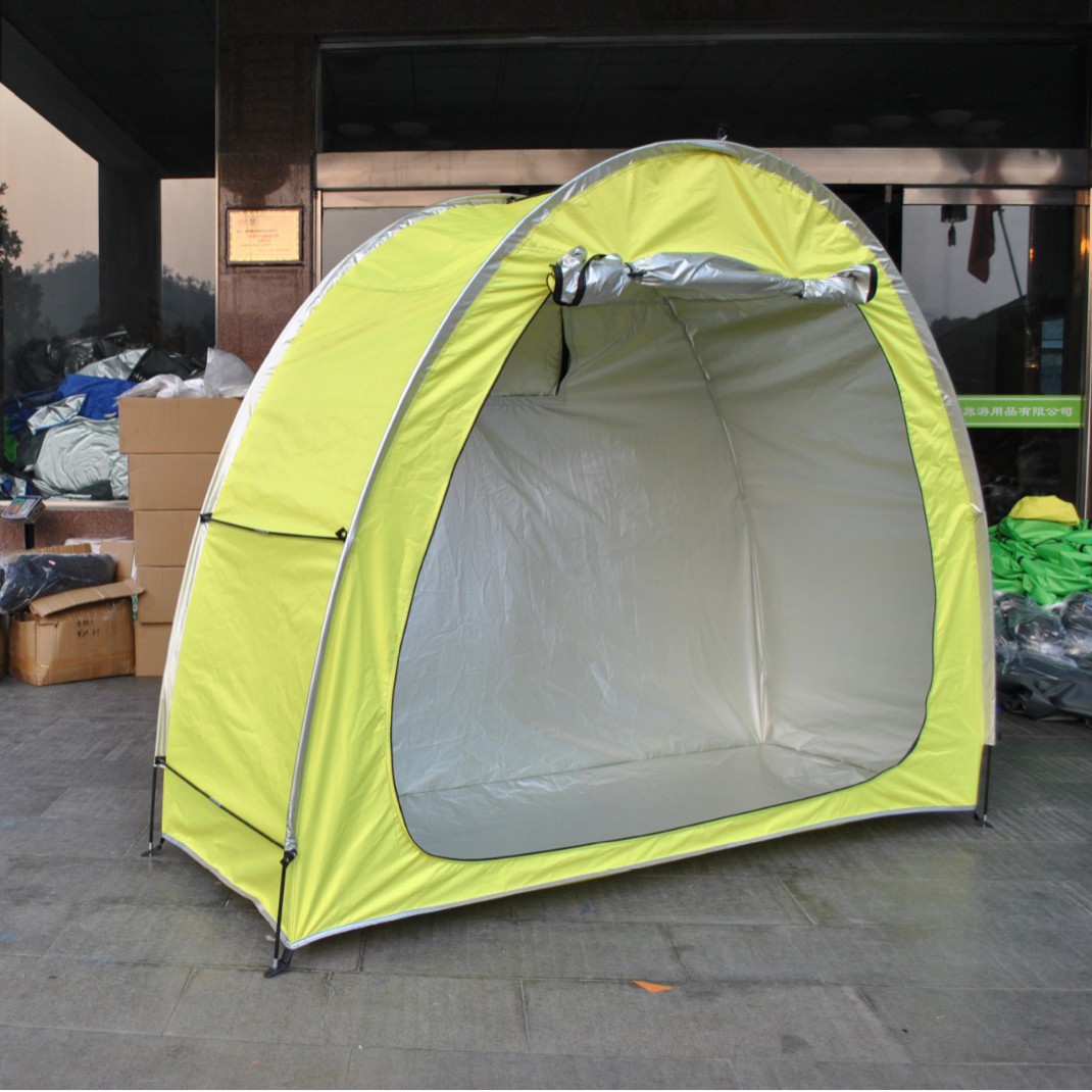 Picture of 50 foreign trade export printed logo, outdoor cycling tent, storage room tent single car shed tent