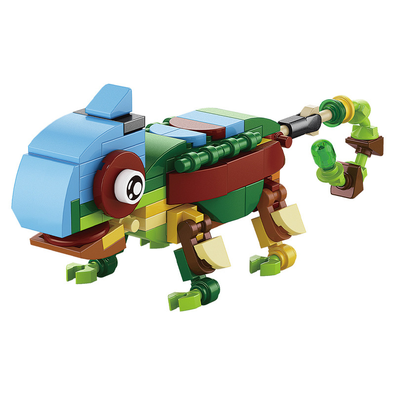 Picture of Lele Brothers Building Blocks Children's Puzzle Assembled Lizard Insect Model Toy Compatible Lego Boy Puzzle Gift
