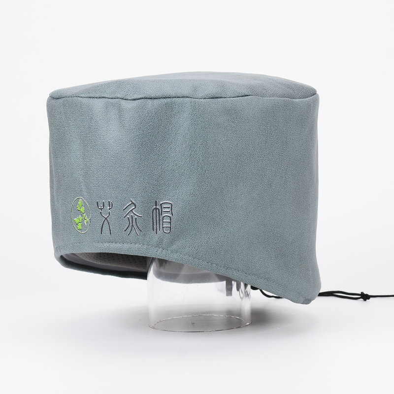 Picture of Electric heating moxibustion cap fumigation head wormwood hat herbal hot compress moon cap wormwood moxibustion head cap
