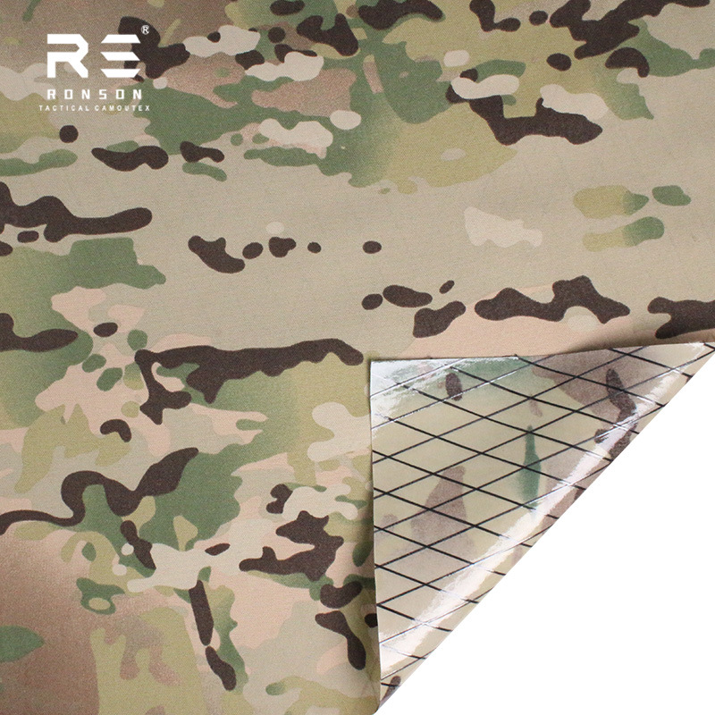 Picture of Multicam Camouflage 500D Nylon X-Pac Composite Diamond Plaid Fabric Waterproof Outdoor Lightweight Fabric