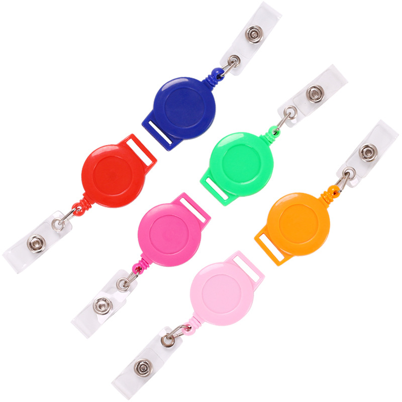 Picture of Autumn Rain 15mm Ribbon Square Ear Plastic Easy Pull Buckle Certificate Lanyard Easy Pull Breast Card Telescopic Buckle Telescopic Buckle