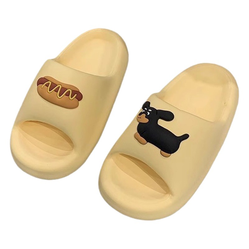 Summer Simple Soft-Soled Bread Slippers, Non-Slip, Non-Smell Slippers, Eva Slippers, Home and Outdoor Bathroom Slippers for Women