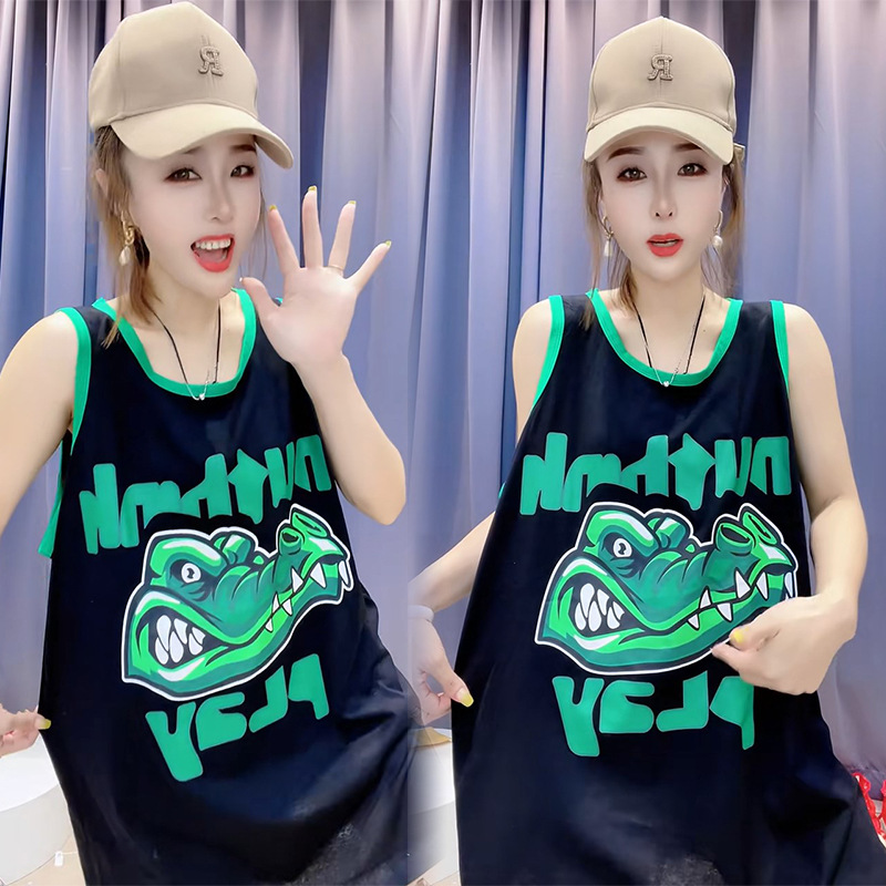 Super plus size 1.00 kg-150.00 kg chubby girl Printed Letter Cartoon Short-sleeved T-shirt Women's Styish All-match Casual Top Trendy