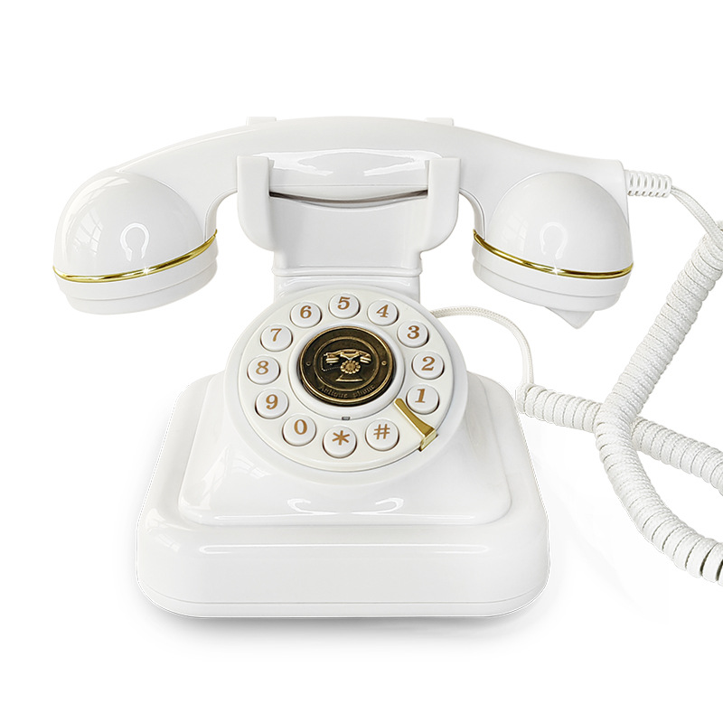 Picture of Cross-border European retro plug-in telephone household fixed wired landline antique decorative office telephone