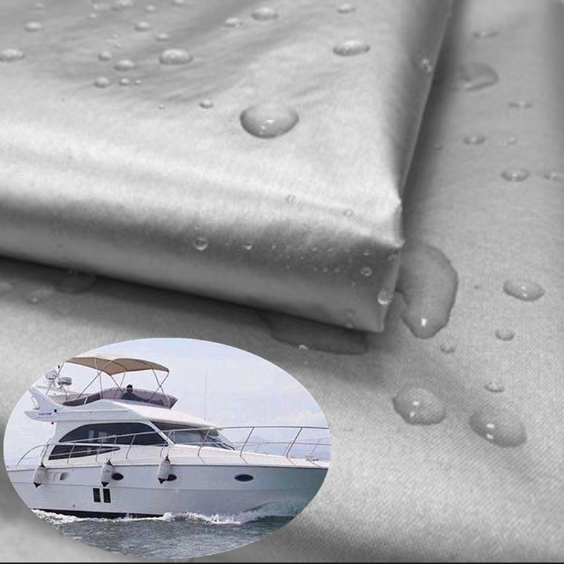 300D Encryption Silver Coated Oxford Cloth High Sun Fastness Waterproof Sunscreen Outdoor Marine Yacht Shade Tent Cloth