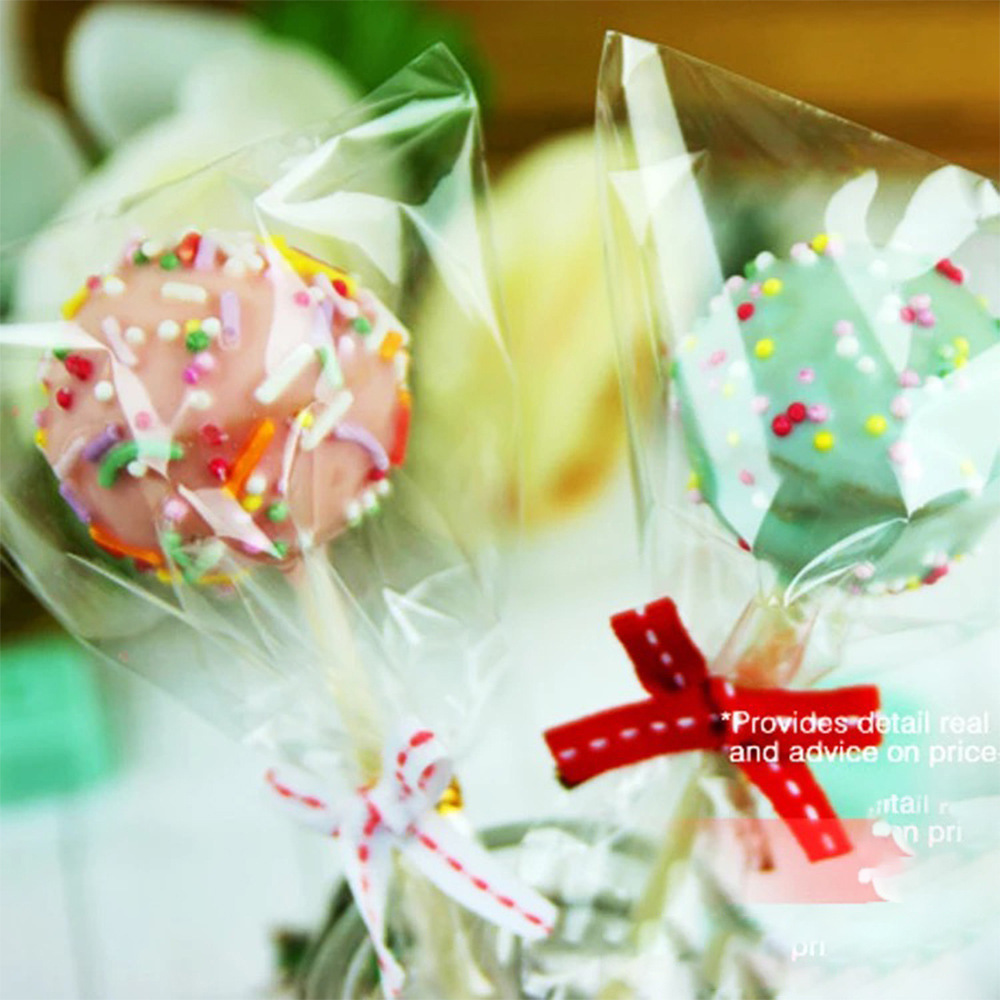 Star Lollipop Packaging Bag Opp High Transparent Ice Cream Ice Cake Bag Candy Paper Tie-in Biscuit Flat Pocket