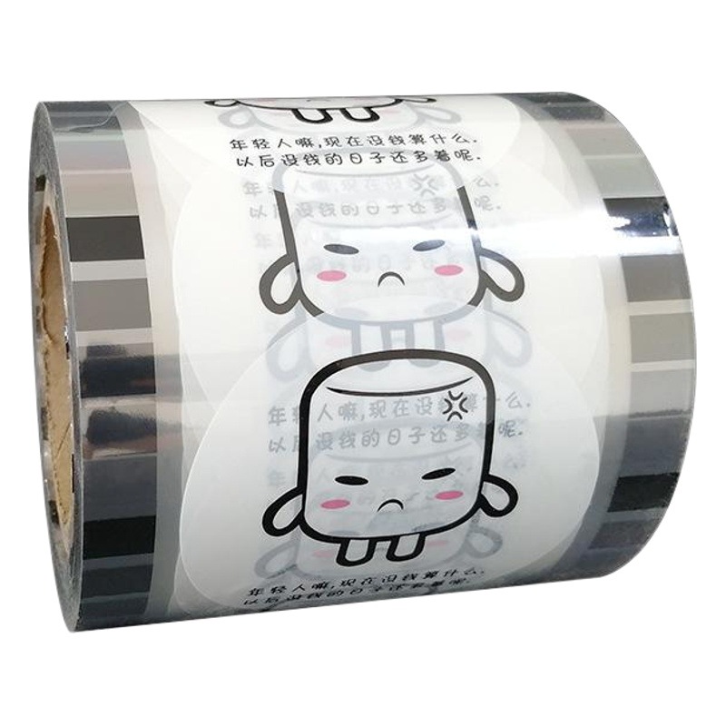 Milk tea shop sealing film in stock 9095 leak-proof paper sealing cup film disposable soybean milk film food packaging roll film customization