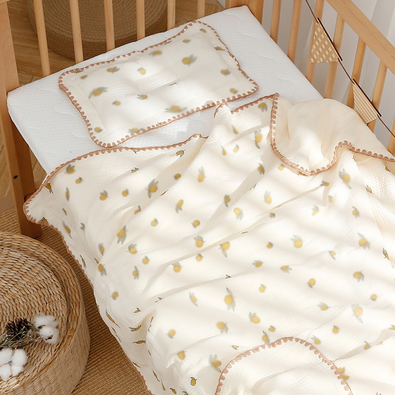 Picture of Newborn Cartoon Bag Single and Double Gauze Bath Towel Baby Four-Layer Cotton Yarn Bag Baby Blanket Children's Bag Towel