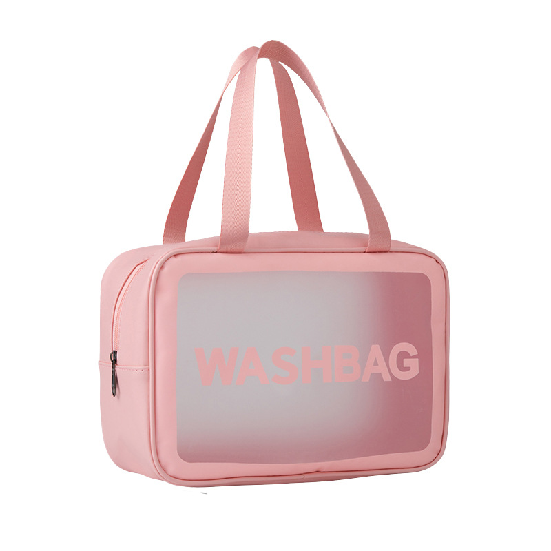 Picture of Waterproof Wash Bag Large Capacity Travel Cosmetic Storage Bag High-grade Sense Portable Transparent PVC Wash Bag for Women