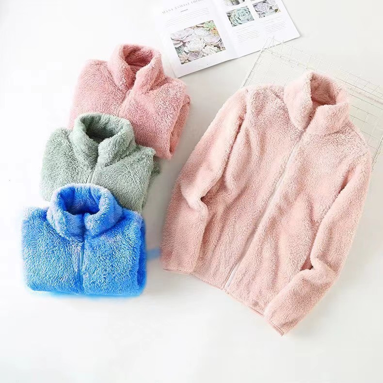 Fleece Jacket Men's Fleece Jacket Women's Top Outdoor Rush Jacket Liner Spring Autumn Winter Double-sided Thickened Sweater Cardigan