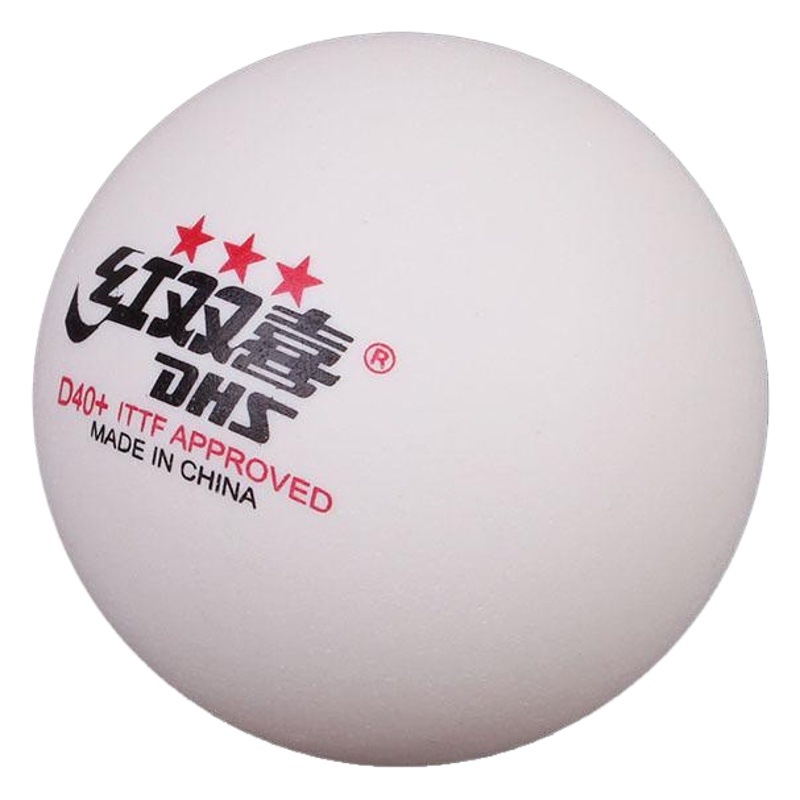 Red Double Happiness Table Tennis Balls, 10-Pack, Two-Star and Three-Star Competition Balls, Top Cd40A Training and Competition Balls, Size 40+
