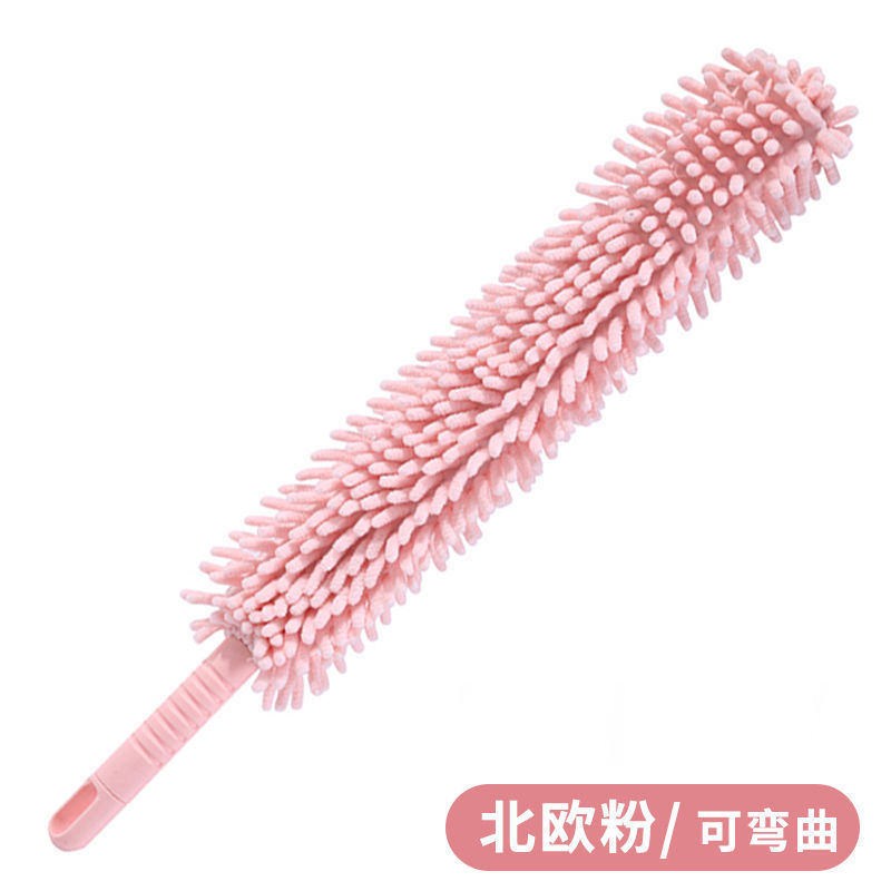 Picture of Chenille double-sided flexible retractable household electrostatic duster desktop household cleaning feather duster wholesale