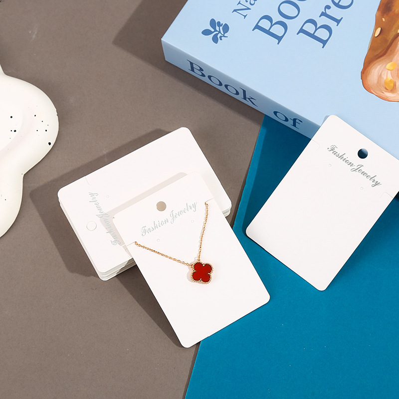 Cross-border jewelry packaging card paper necklace earrings decoration display card suit popular jewelry label cardboard wholesale
