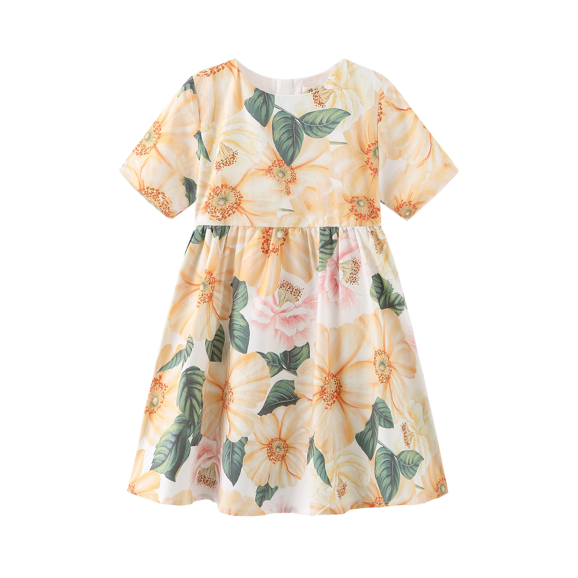 2022 new children's skirt summer girls printed dress foreign trade children's clothing wholesale DG European and American style