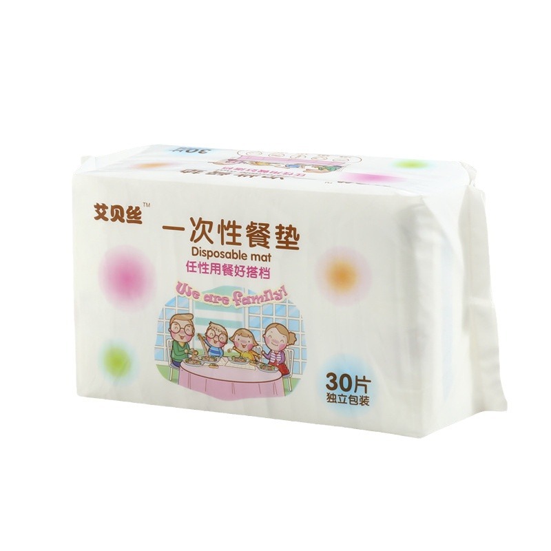 Picture of Disposable Placemat Baby Going Out Portable Table Mat Oil-proof Waterproof Baby Dining Mat Disposable Table Mat Mat Table Mat Table Cloth