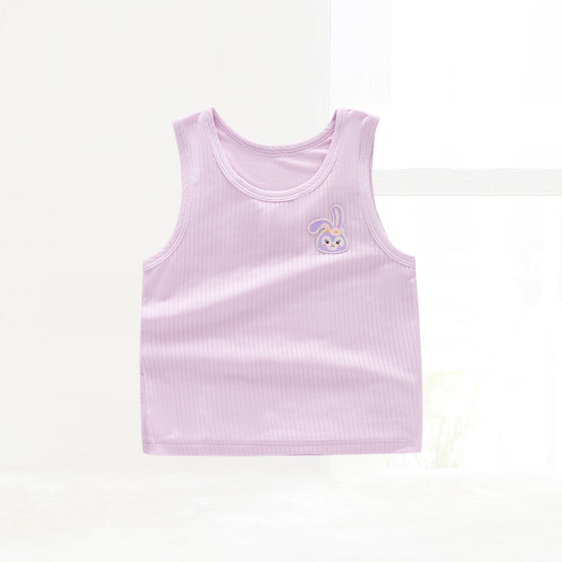 Picture of in stock wholesale baby vest summer children a summer top modal boneless baby base clothes