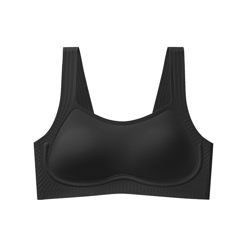 Picture of Cross-border foreign trade seamless underwear women's small chest large push up thin support latex underwear vest bra without steel ring