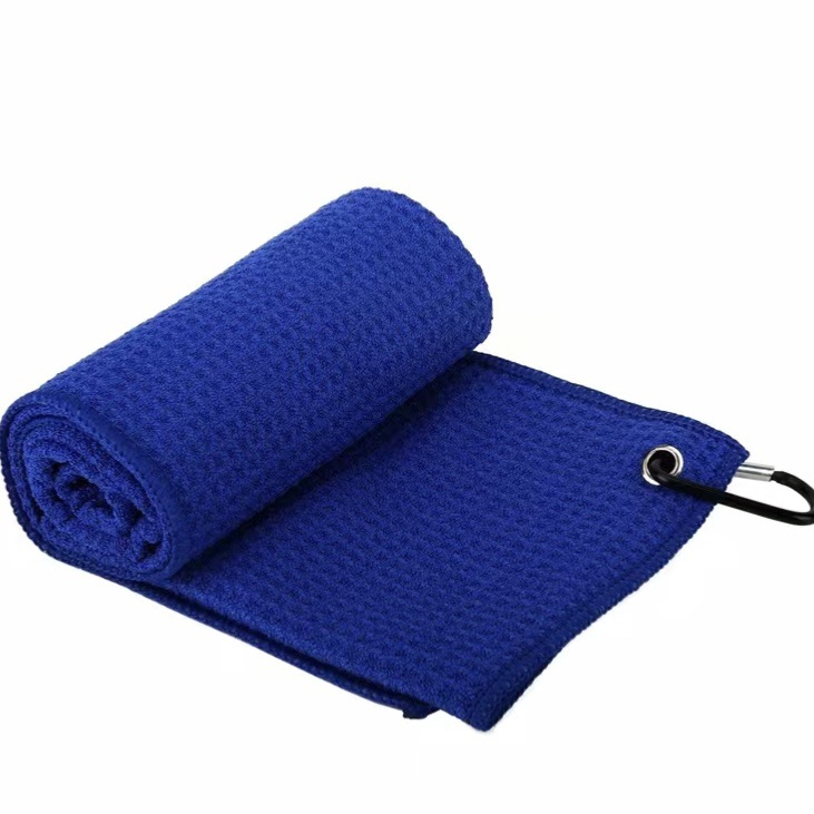 Picture of Multicolor golf towel cross-border in stock microfiber waffle pineapple grid towel ball towel golf towel