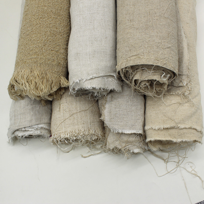 Picture of Wash Texture Cotton Linen Cloth Rain Dew Linen Pure Linen Retro Pastoral Homestay Style Hanfu Cloth Photo Background Cloth