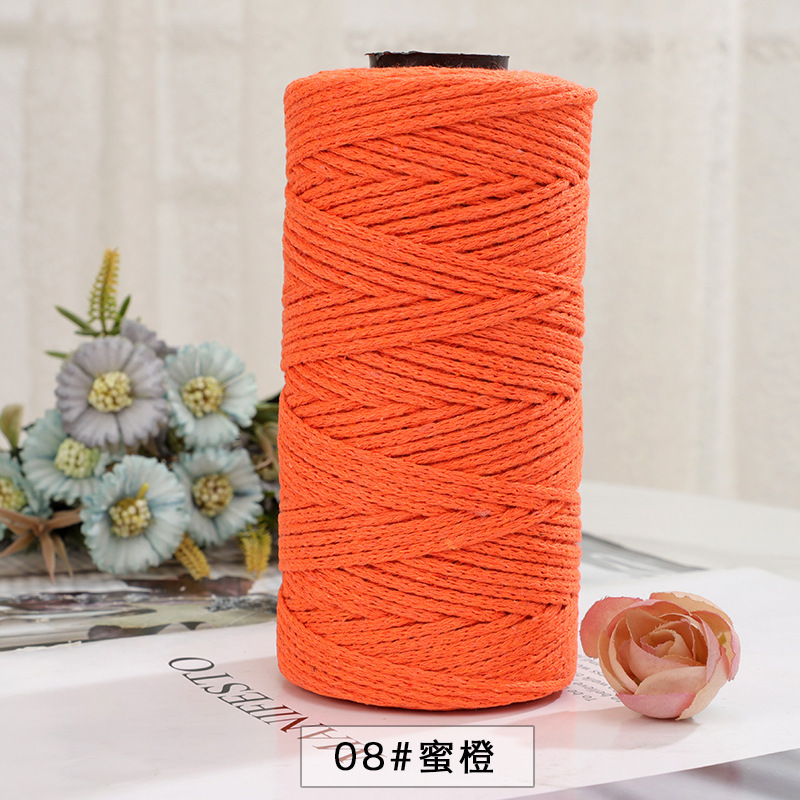 Picture of Explosions 2mm round strand hollow yarn European-style hook bag hollow Diy thread color multi-hand crochet collocation
