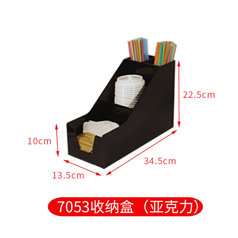 Picture of Disposable Paper Cup Cup holder Cup separator bar counter storage rack milk tea shop special tools acrylic milk tea cup holder