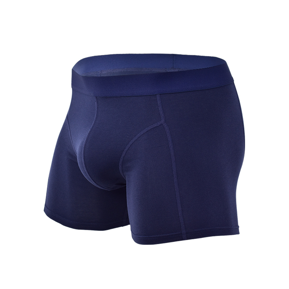 Picture of Pure Cotton Anti-Wear Leg Boxer Briefs American Trendy Underwear Amazon Cross-Border Wholesale Sports Long European and American Underwear for Men