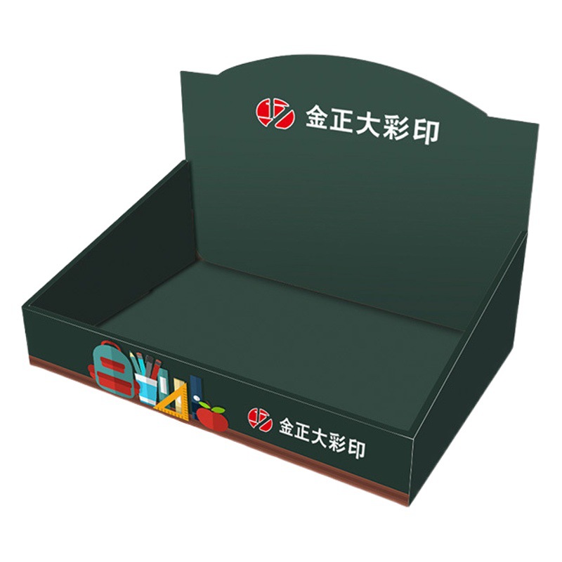 New stationery display box custom desktop display box custom special price super paper display rack PDQ display box custom