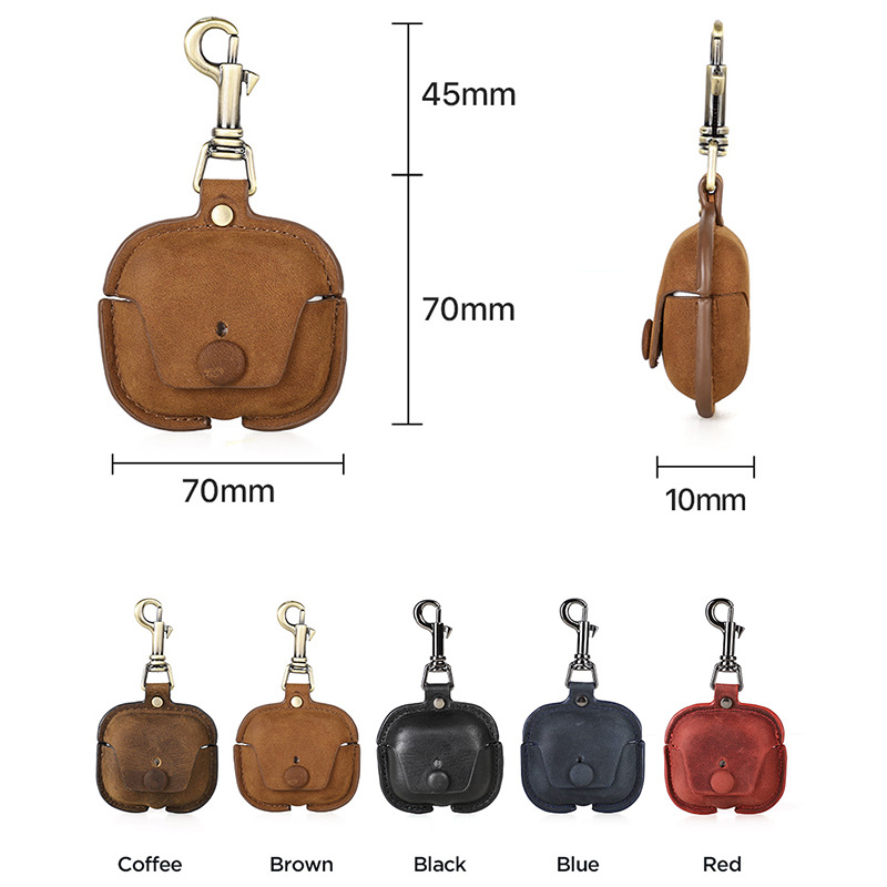 Picture of Suitable for airpods3 Protective Case Leather Hanging Buckle Portable Drop-resistant Apple Third Generation Bluetooth Headset Leather in stock