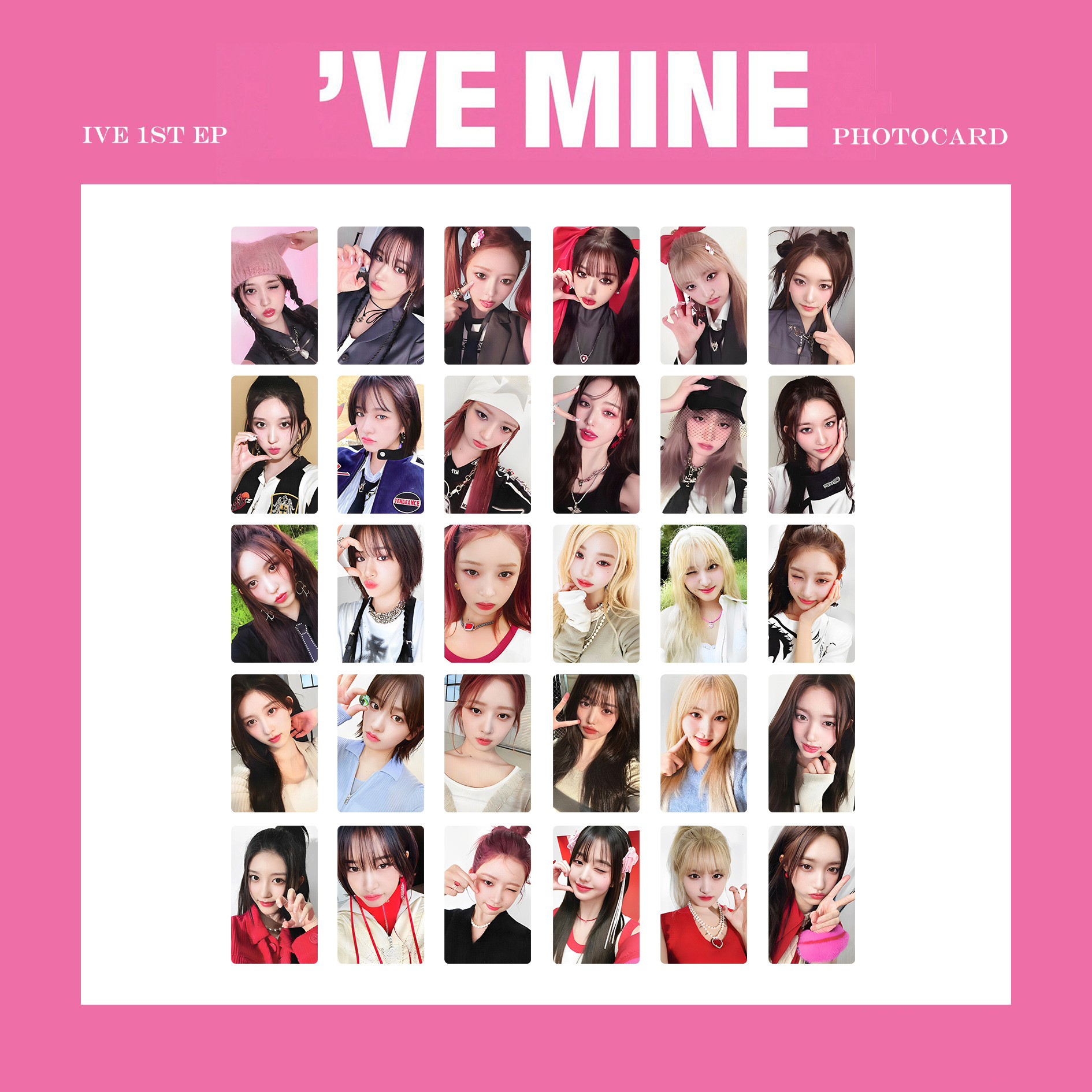 IVE-1st EP I 'VE MINE special card gold autumn Zhang Yuanying