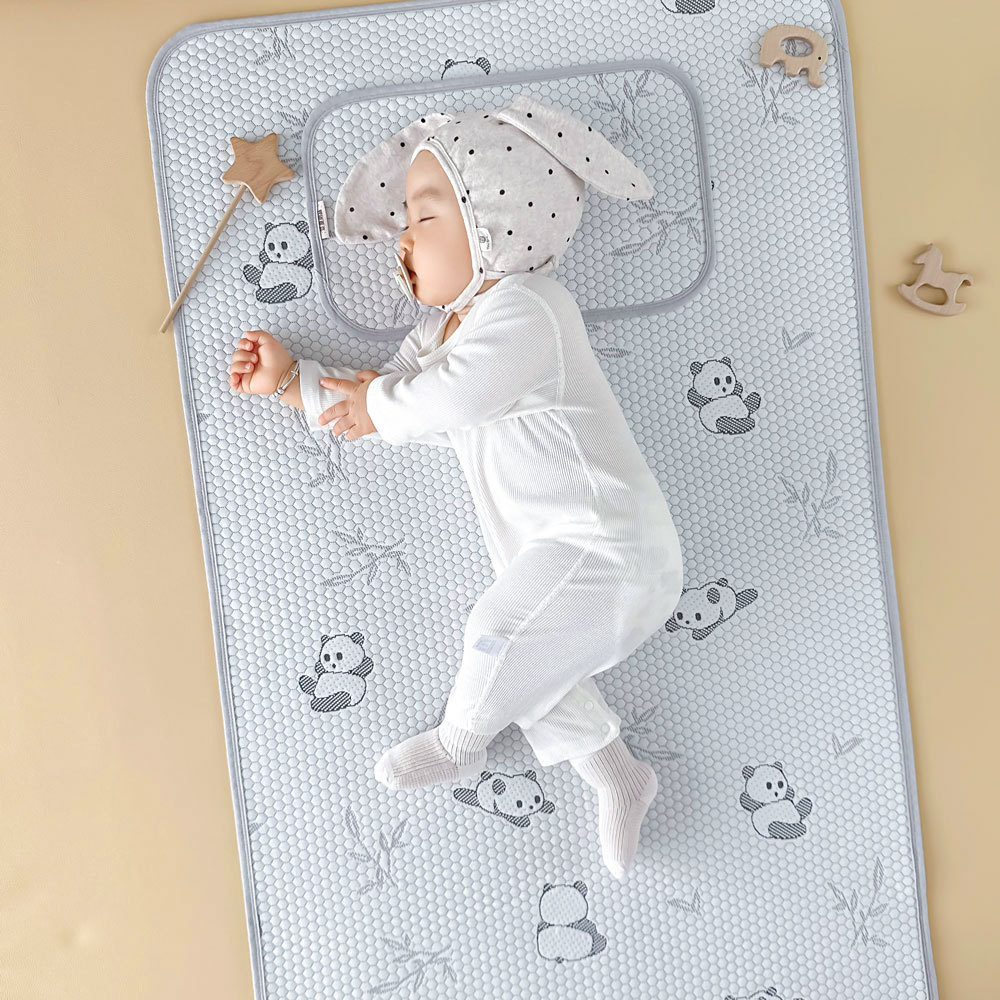 Baby Special Summer Mat Ice Silk Baby Class A Children's Mattress Polymer PE Newborn Machine Washable Mat