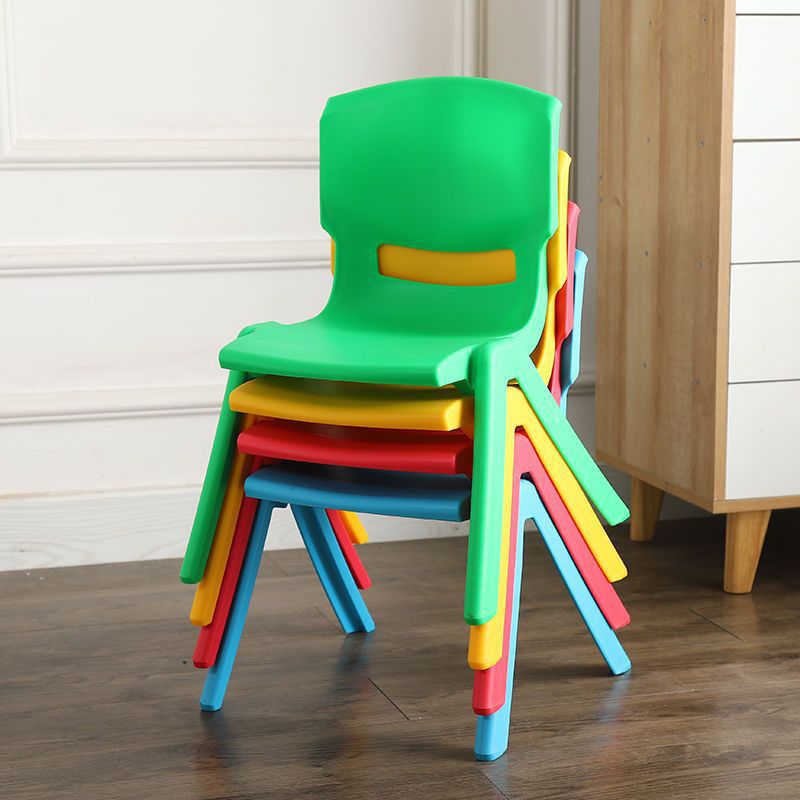 Picture of Backrest chair plastic children's dining chair thickened stool baby eating chair anti-slip bench cartoon household cooked plastic chair