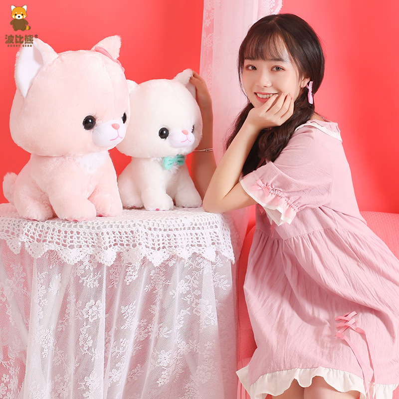 Picture of Cute Sitting Posture Rice Cake Milk Cat Plush Toy Doll Cat Series Doll Cross-border Plush Toy