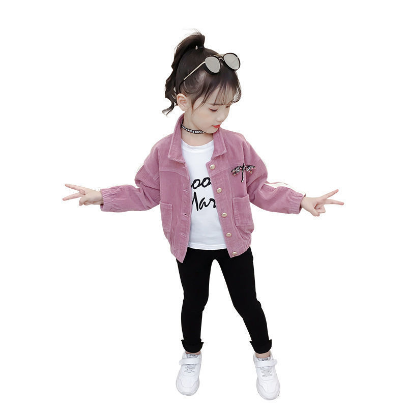 Picture of 2024 New Girls' Coat Spring and Autumn Children's Clothes Little Girls' Middle and Big Children's Stylish Korean-style Velvet Jacket