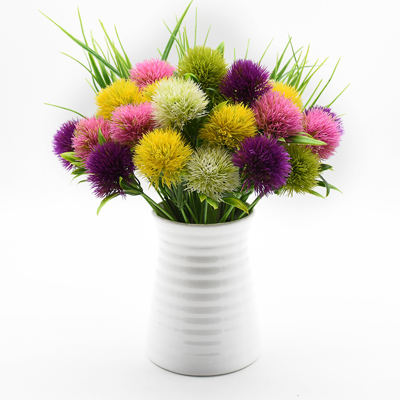 Picture of Amazon simulation plant European simulation dandelion plastic flower flower arrangement gardening home furnishings DIY adorable