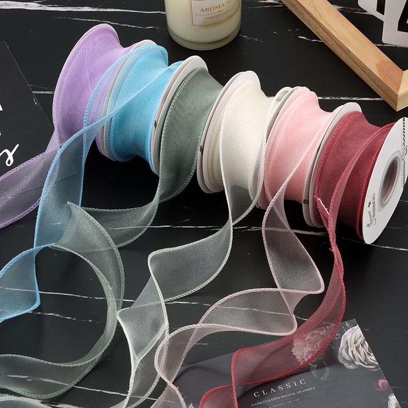 Fishtail Yarn Ribbon 10 Yards Flower Packaging Cake Box Decorative Yarn Ribbon Handmade DIY Wave Yarn Bow Ribbon