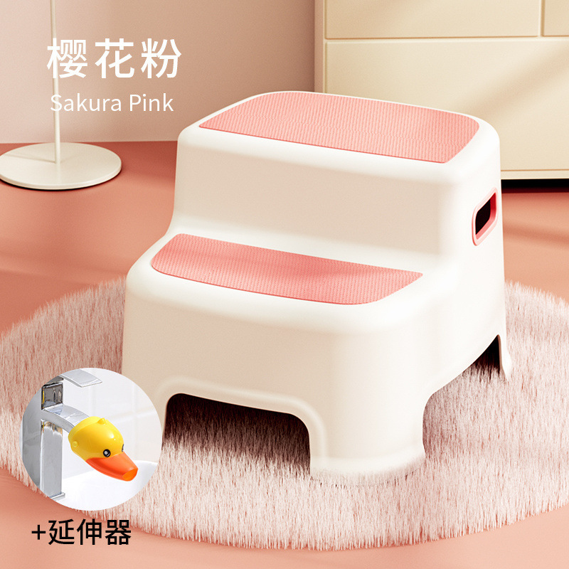 Picture of Ladder stool, home two-step ladder step, foot pedal, high and low stool, ladder chair, dual-purpose kitchen climbing stool, car wash stool, two-step stool