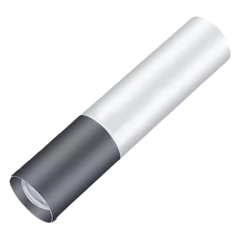 Cross-border portable aluminum alloy flashlight telescopic zoom strong light cob work light led rechargeable mini flashlight