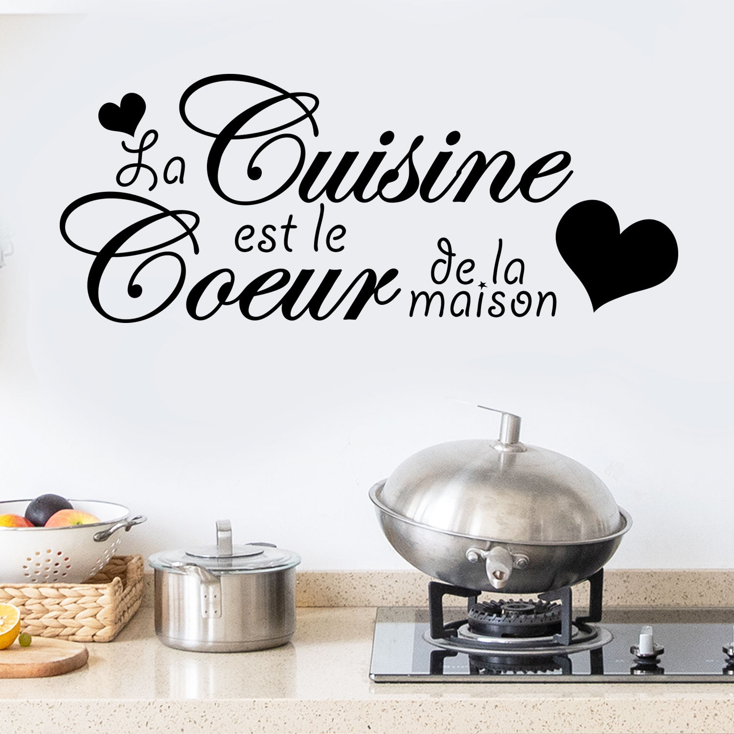 Picture of Love cuisine carved cross-border removable fashion creative wall stickers Kitchen restaurant background decoration ph2283
