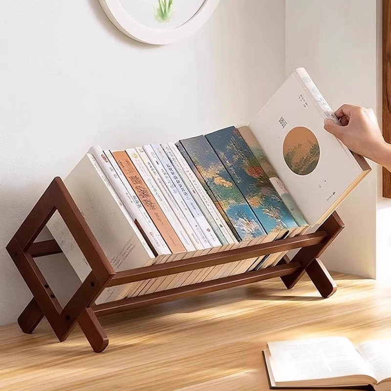 Desktop shelf, desk, small bookshelf, simple book storage and organization rack, desk simple vertical display shelf