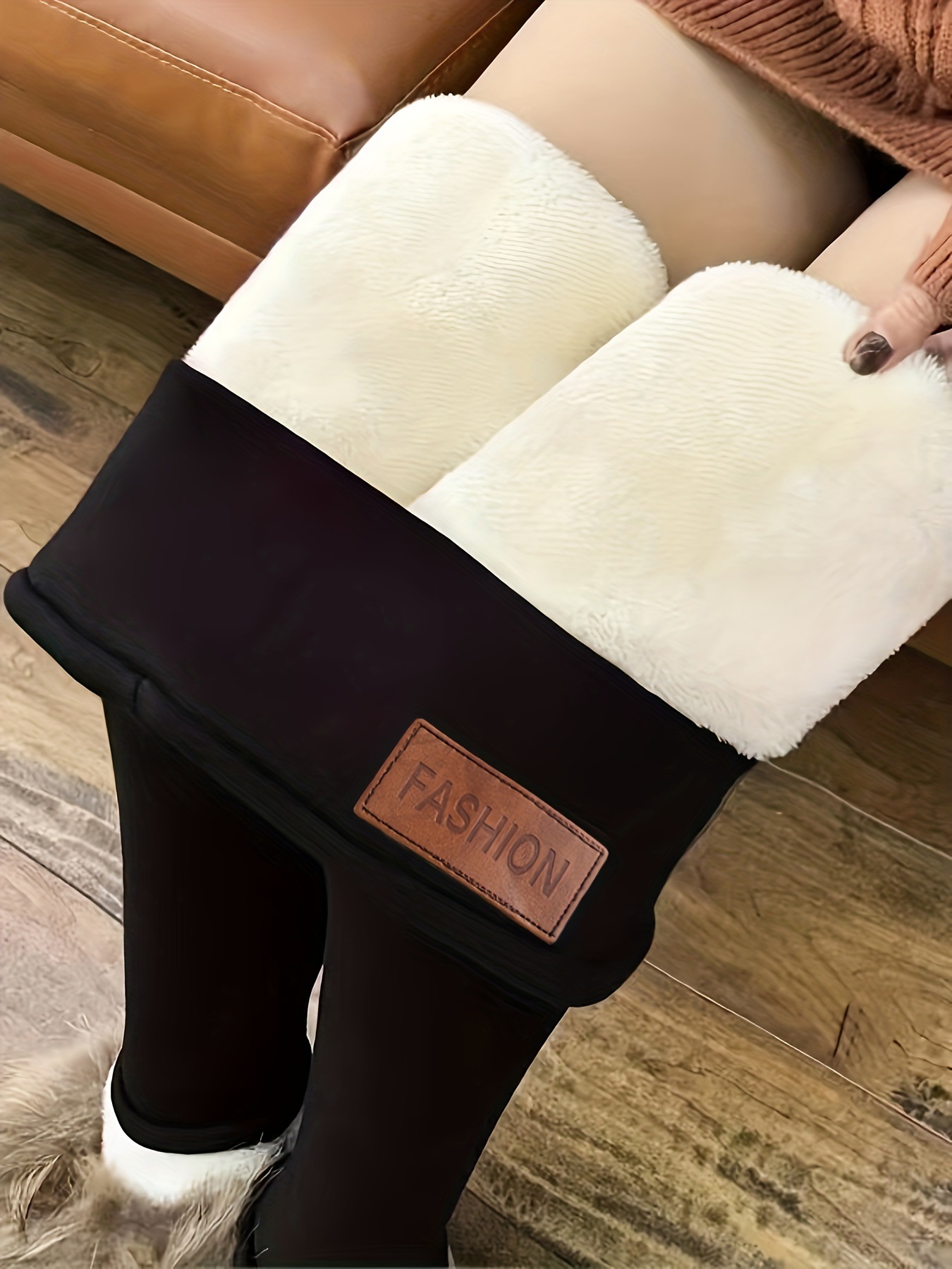 Picture of Cross-Border Popular Temu Aliexpress Cashmere Fleece-Lined Thickeneded Autumn and Winter Leggings for Women 2025 Warm Pants